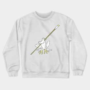 brush frog Crewneck Sweatshirt